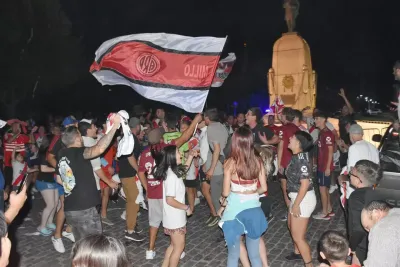 Festejo de los hinchas de River