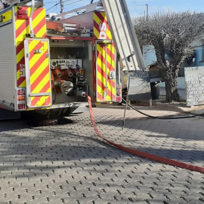 Incendio en un galponcito