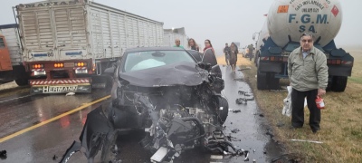 Parte policial sobre accidente en ruta 33