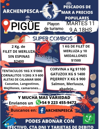 HOY MARTES PESCADOS DE MAR A PRECIOS POPULARES