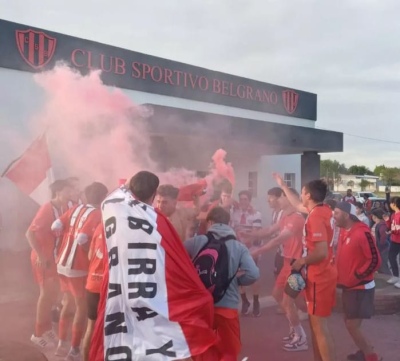 Festejo de Sportivo Belgrano de Espartillar en el LIFA