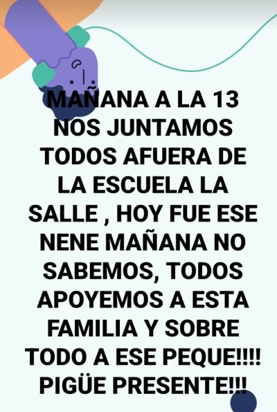 Padres del Colegio La Salle autoconvocados por la intimidación a un alumno