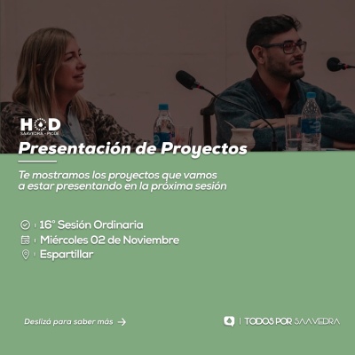 Todos Por Saavedra presenta sus proyectos para la sesión de mañana