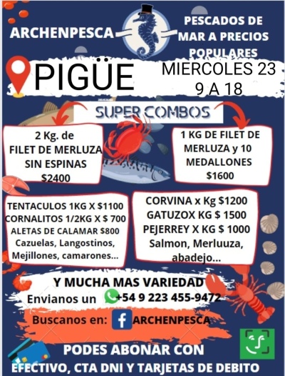 HOY MIÉRCOLES PESCADOS DE MAR A PRECIOS POPULARES