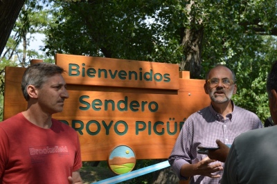 Inauguraron el sendero educativo del arroyo Pigüé