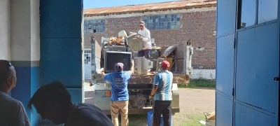 SE ENTREGARON RESIDUOS ELÉCTRICOS Y ELECTRÓNICOS A LA UNIDAD PENINTENCIARIA DE SIERRA CHICA