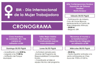 Variadas actividades por el día internacional de la mujer