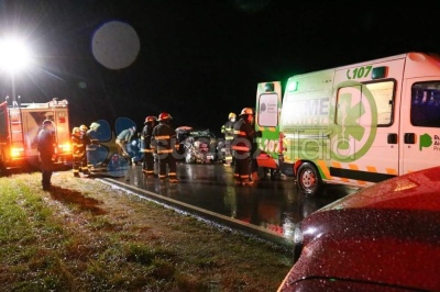 Cuatro autos protagonizaron un choque en la Ruta 67