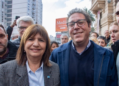 DIEGO DEMARIA  JUNTO A PATRICIA BULLRICH EN BAHÍA BLANCA