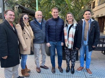 Integrantes de Juntos Por el Cambio de Saavedra acompañaron a DIEGO SANTILLI en su visita a Bahía Blanca