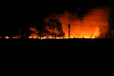 INCENDIO DETRAS DEL PARQUE INDUSTRIAL