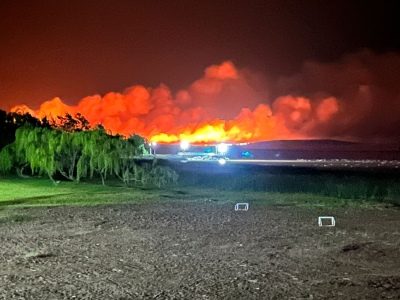 INCENDIO EN EL CLUB DE PESCA Y TURISMO PIGÜÉ