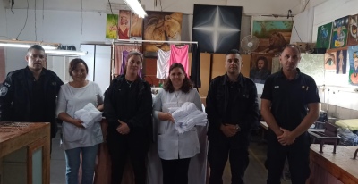 En la Unidad 19 fabricaron cortinas para la Escuela N°2 de Saavedra