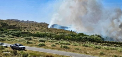 Incendio forestal: Se declaró el fuego contenido en Sierra de la Ventana