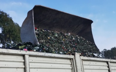 La Oficina de Medio Ambiente realizó la carga de 28.040kg de vidrio