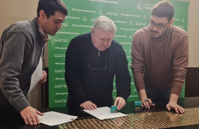 Firma de convenio con la Cooperativa Eléctrica de Pigüé