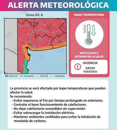 Continúan las alertas meteorológicas por bajas temperaturas