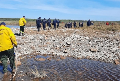 Bomberos de Pigüé participó en un operativo de rastrillaje en Cerri