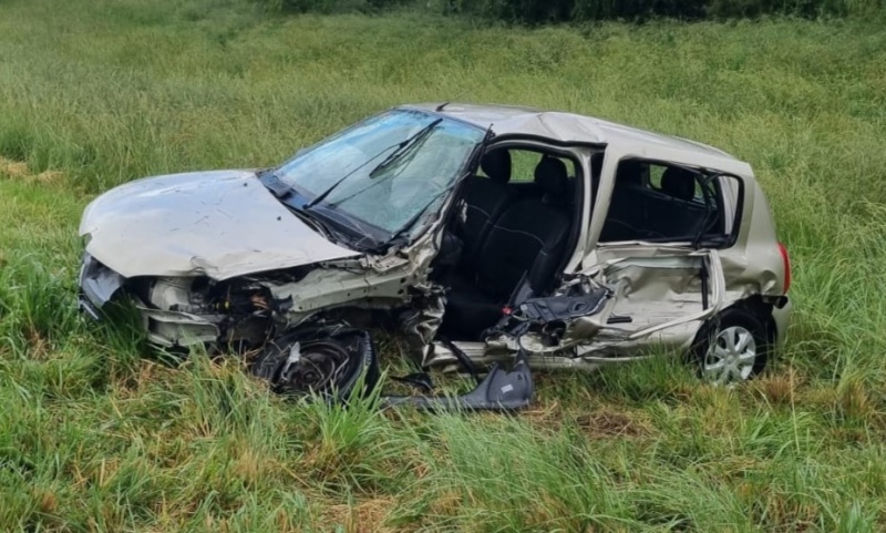 Choque de dos vehículos en el Ruta 33 en el km 164