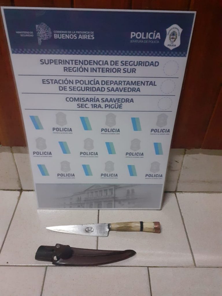 cuchillo secuestrado 